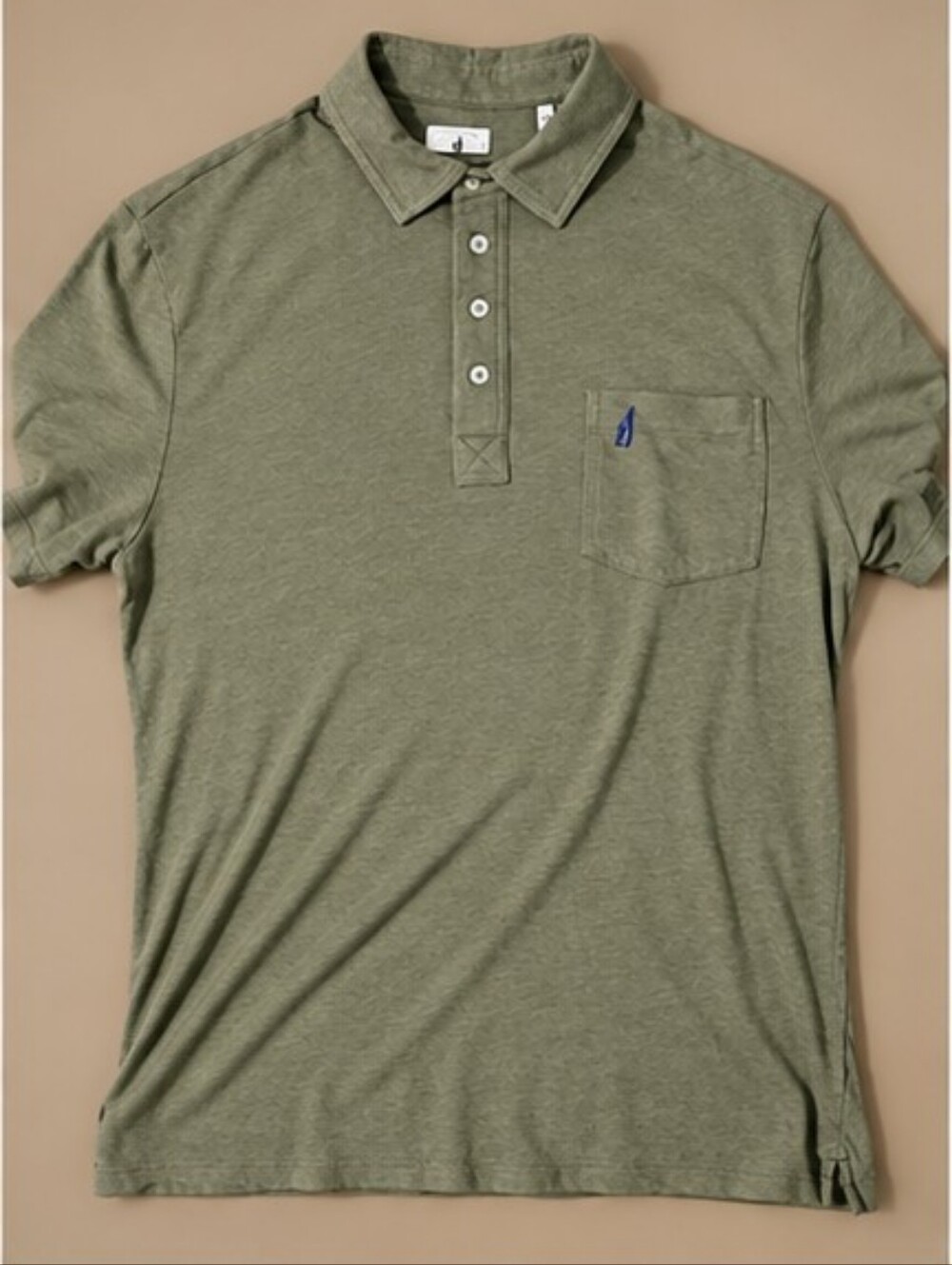 Johnnie-O Men's Green Polo - L